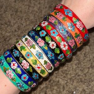 Cloisonne bangle LOT